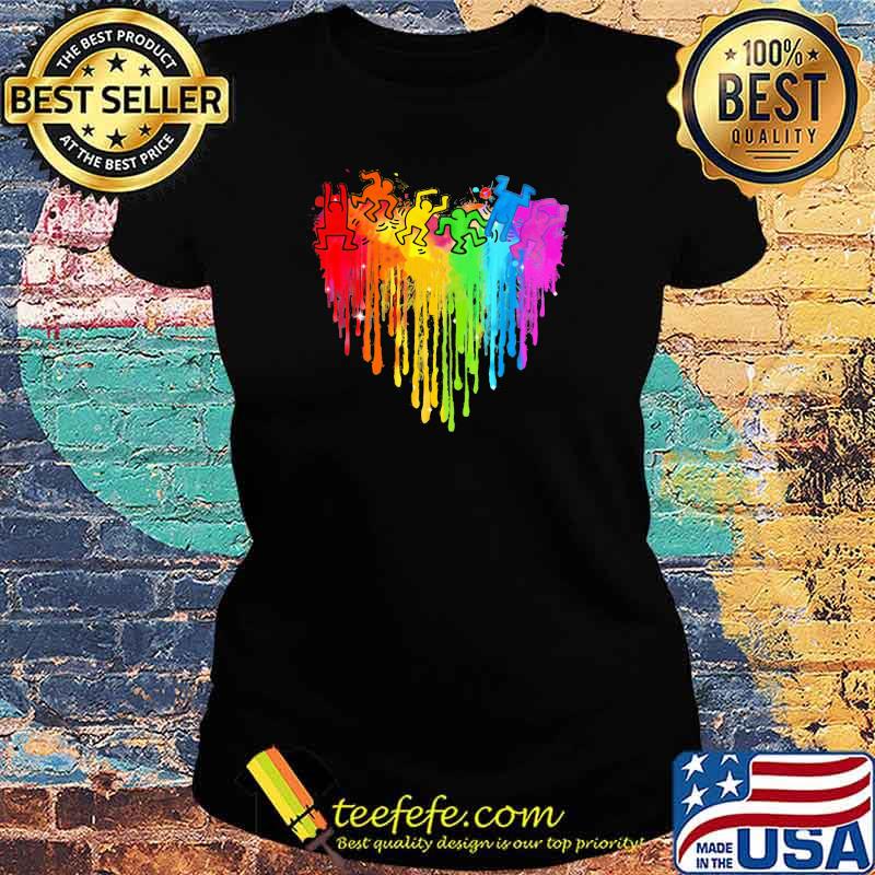 Dancing Heart LGBT SHirt Ladies tee Dancing Heart LGBT SHirt Ladies tee