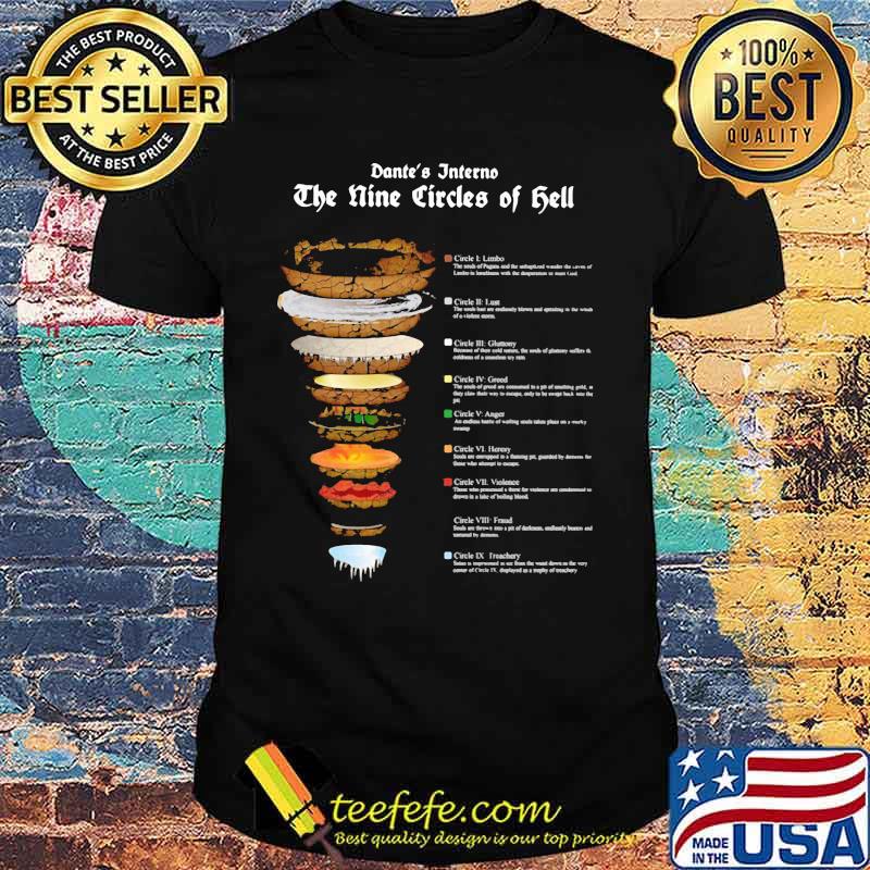 Dante Alighier Inferno Nine Circles Hell Shirt