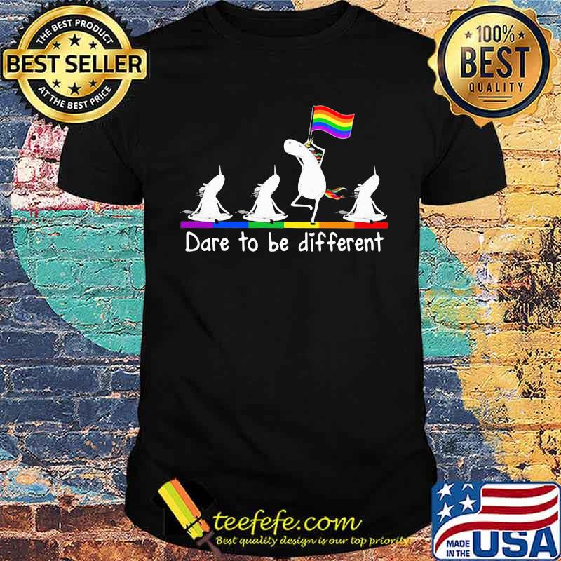 Dare To Be Different LGBT Unicorn Shirt