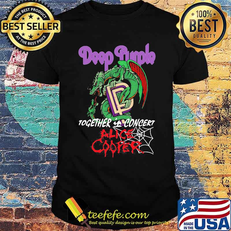 Deep purple together in concert alice cooper dragon shirt