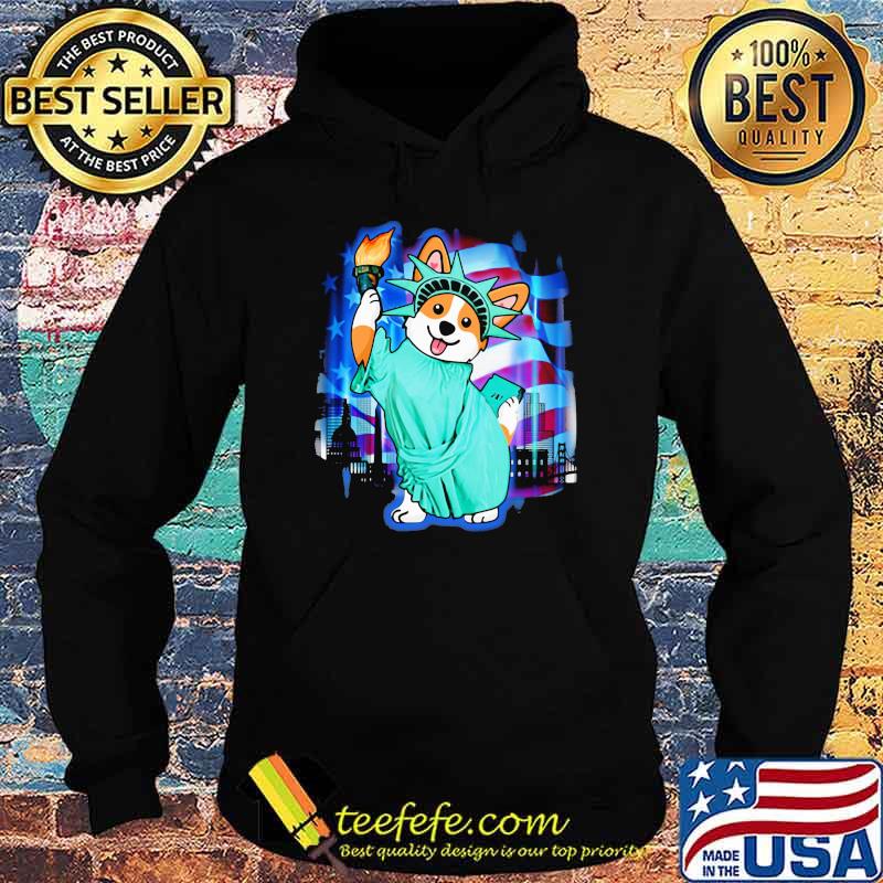 Dog Liberty American Flag Shirt Hoodie