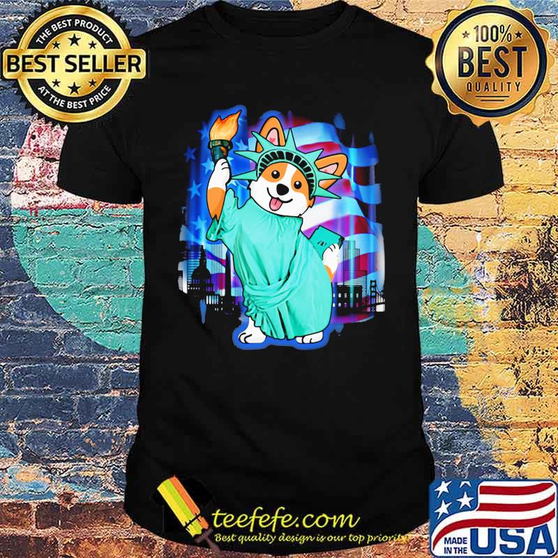 Dog Liberty American Flag Shirt