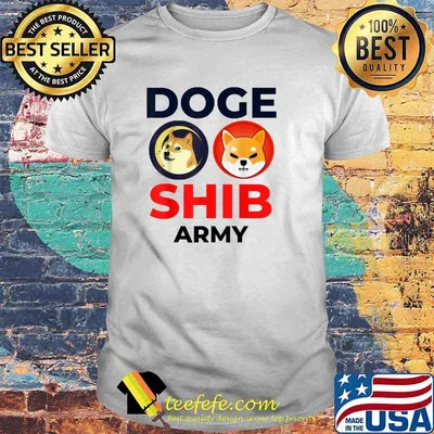 DOGE SHIB Army Dogecoin Shiba Inu Coin Crypto Shirt