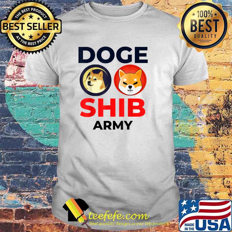 DOGE SHIB Army Dogecoin Shiba Inu Coin Crypto Shirt
