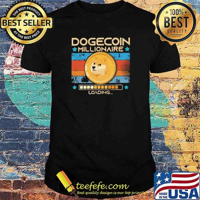 Dogecoin Millionaire Loading Dog Vintage Shirt