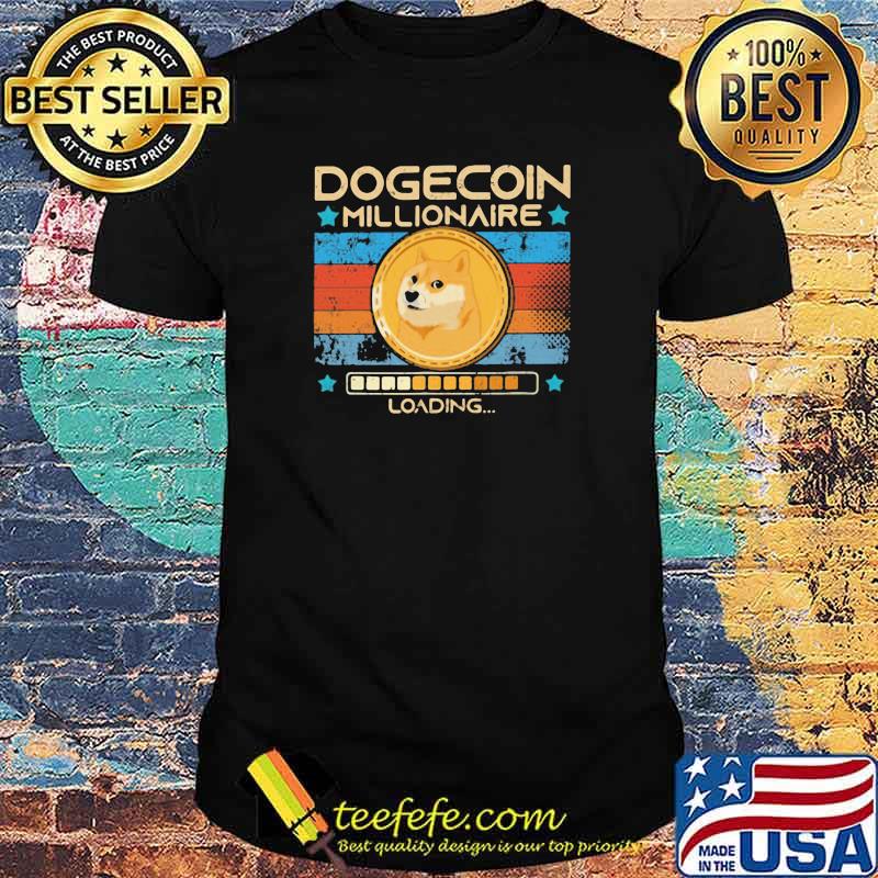 Dogecoin Millionaire Loading Dog Vintage Shirt