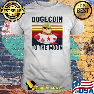 Dogecoin To The Moon Cat Vintage Shirt