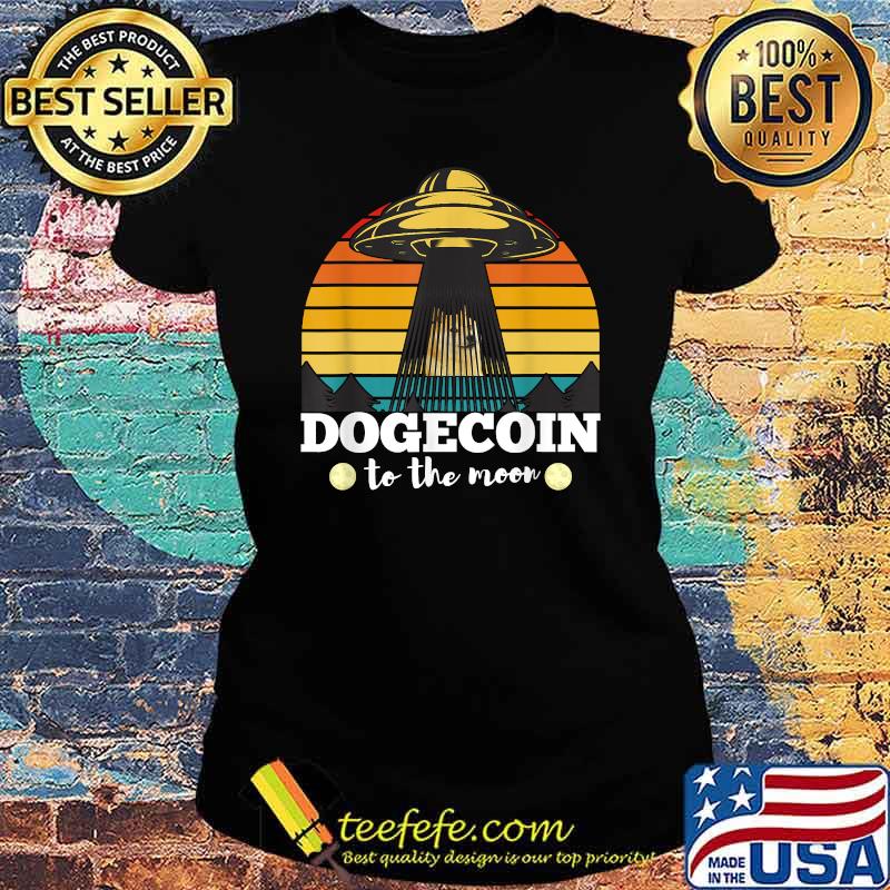 Dogecoin to the Moon Vintage Crypto BTC T-Shirt Ladies tee Dogecoin to the Moon Vintage Crypto BTC T-Shirt Ladies tee