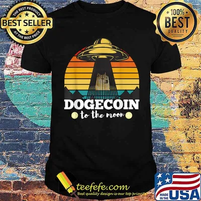 Dogecoin to the Moon Vintage Crypto BTC T-Shirt