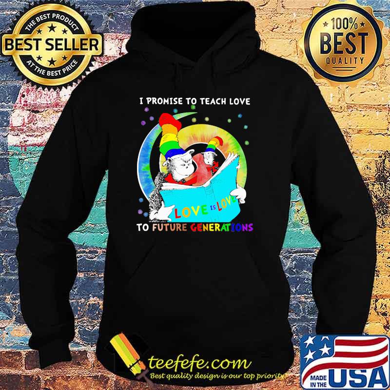 Dr Seuss cat I promise to teach love to future generations LGBT Hoodie Dr Seuss cat I promise to teach love to future generations LGBT Hoodie