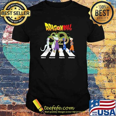 Dragon Ball Frieza Piccolo Vegeta Songoku Abbey Road Shirt