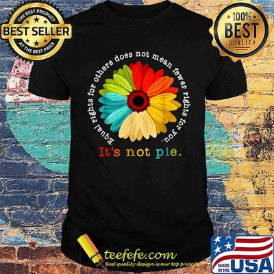 Equality - Equal Rights For Others Does Not Mean Fewer Rights For You It's Not Pie Daisy Flower Shirt