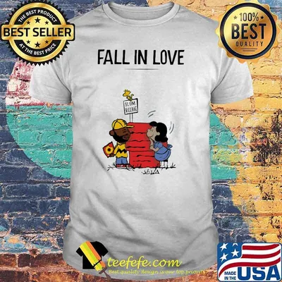 Fall in love slum village peanuts madvillain shirt