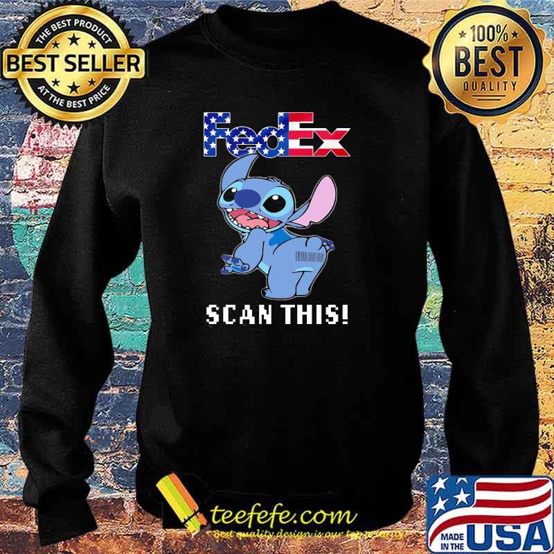 Fedex scan this american flag stitch Sweater Fedex scan this american flag stitch Sweater