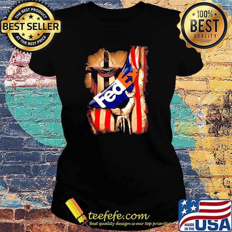 Fedex Vintage American Flag God Shirt Ladies tee Fedex Vintage American Flag God Shirt Ladies tee