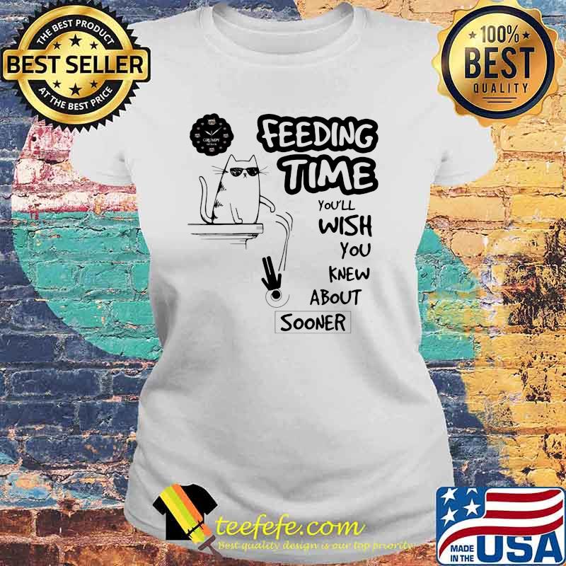 Feeding Time You'll Wish You Knew About Sooner Cat Shirt Laides tee Feeding Time You'll Wish You Knew About Sooner Cat Shirt Laides tee