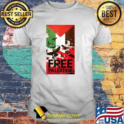 Free Gaza Palestine Flag Arabic Shirt