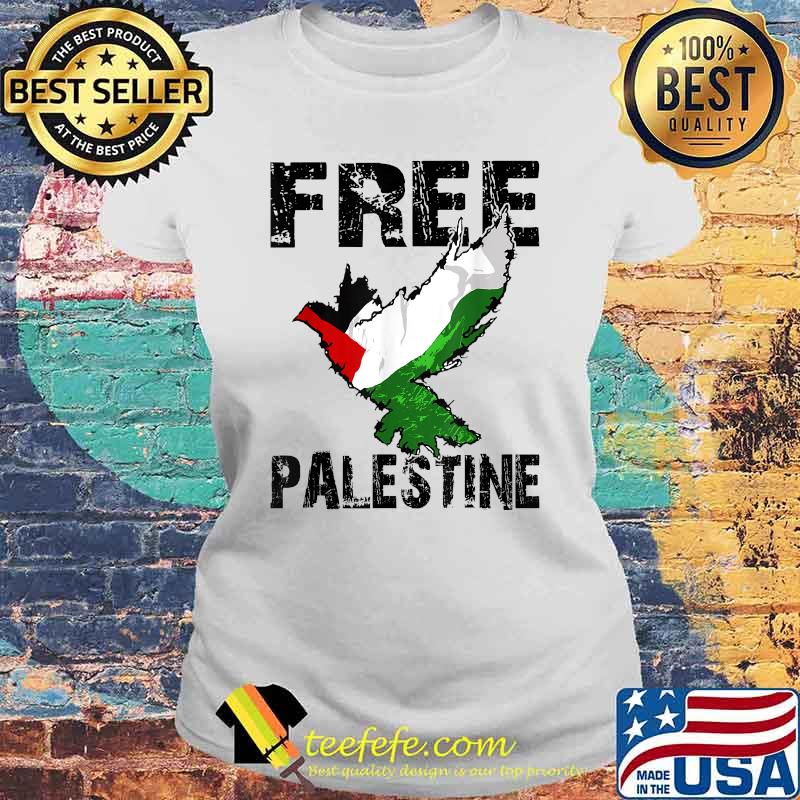 Free Palestine Palestinian Flag Bird Eagle Palestine T-Shirt Laides tee Free Palestine Palestinian Flag Bird Eagle Palestine T-Shirt Laides tee