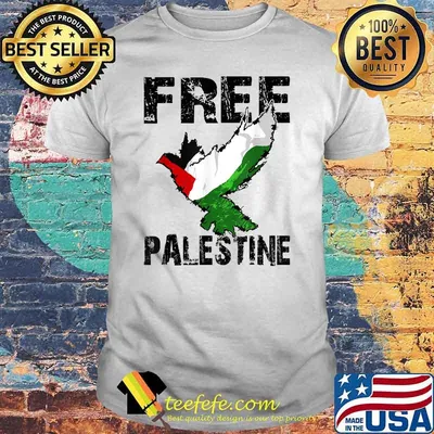 Free Palestine Palestinian Flag Bird Eagle Palestine T-Shirt