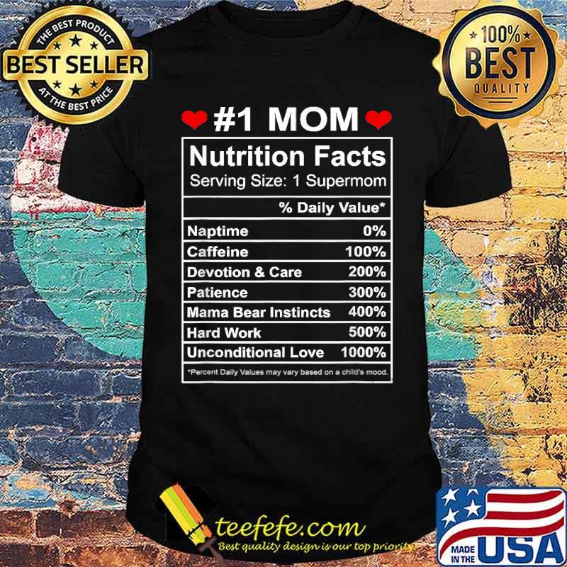 Funny Mom Nutrition Facts for Mother's Day Shirt Funny Mom Nutrition Facts for Mother's Day Shirt