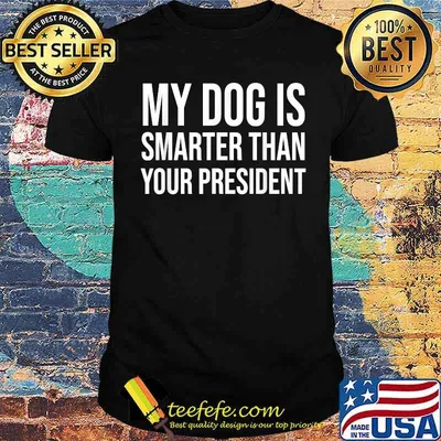 Funny My Dog Is Smarter Than Your President Shirt