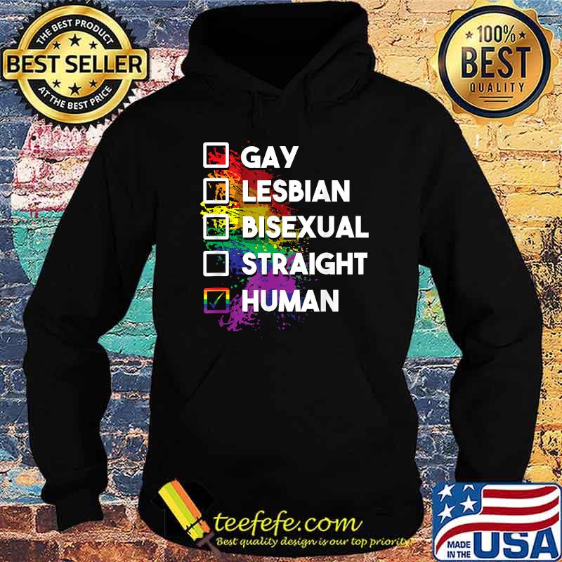 Gay lesbian bisexual straight human LGBT Hoodie Gay lesbian bisexual straight human LGBT Hoodie