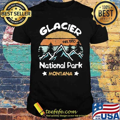 Glacier National Park Montana EST 1910 Vintage Shirt