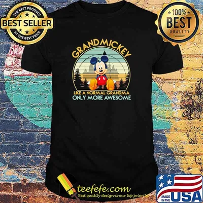 Grandmickey like a normal grandma only more awesome vintage shirt