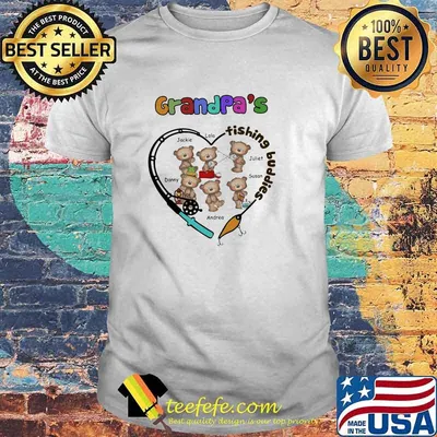Grandpa's Fishing Buddies Bear Shirt