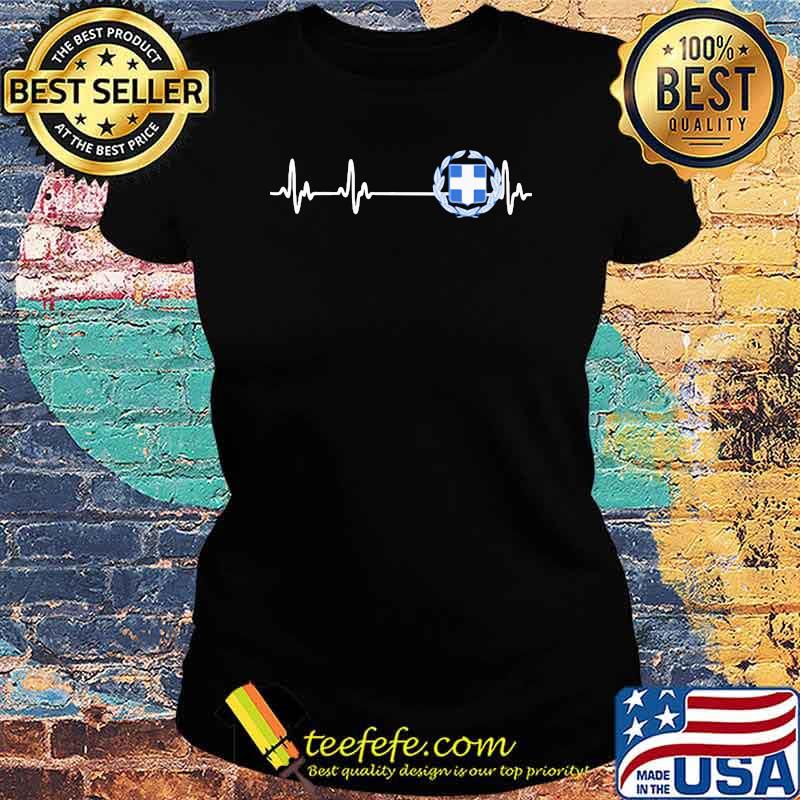 Greece Heart Beat Shirt Ladies tee Greece Heart Beat Shirt Ladies tee