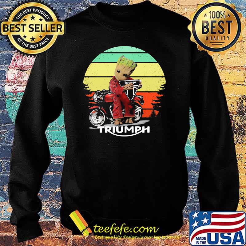 Groot hug Triumph Motor logo vintage Sweater Groot hug Triumph Motor logo vintage Sweater