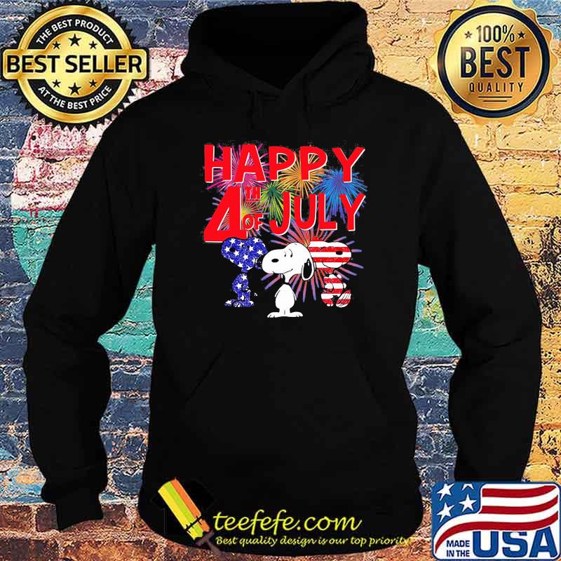 Happy 4th of July independence snoopy fireword Hoodie Happy 4th of July independence snoopy fireword Hoodie