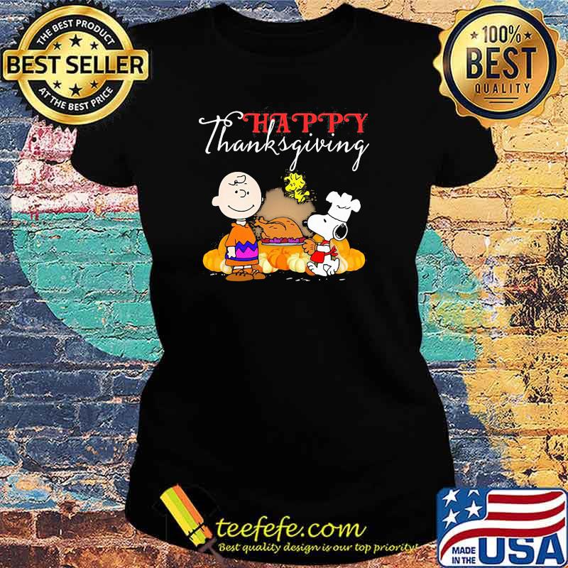Happy Thanksgiving Halloween Snoopy Charlie Shirt Ladies tee Happy Thanksgiving Halloween Snoopy Charlie Shirt Ladies tee