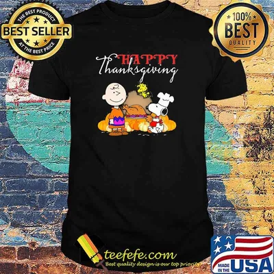 Happy Thanksgiving Halloween Snoopy Charlie Shirt