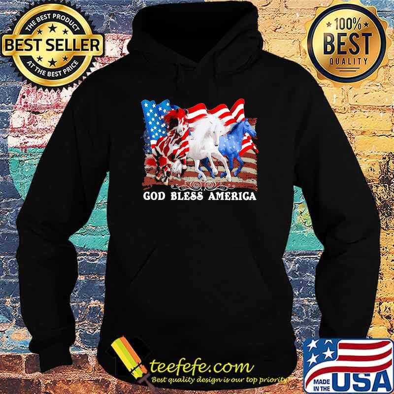 Horse God Bless America for horse lover Hoodie Horse God Bless America for horse lover Hoodie
