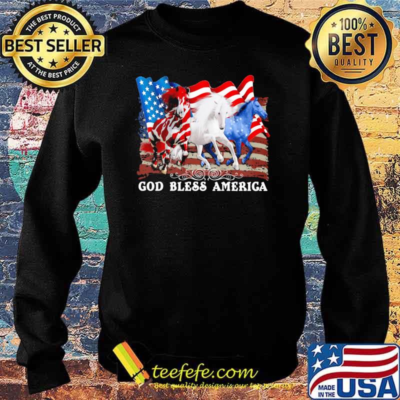 Horse God Bless America for horse lover Sweater Horse God Bless America for horse lover Sweater