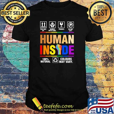 Human Insight 100% Natural Colours May Vary LGBT Shirt