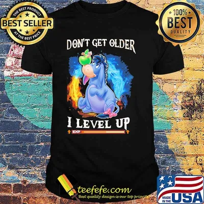 I Don’t Get Older I Level Up Donkey Shirt