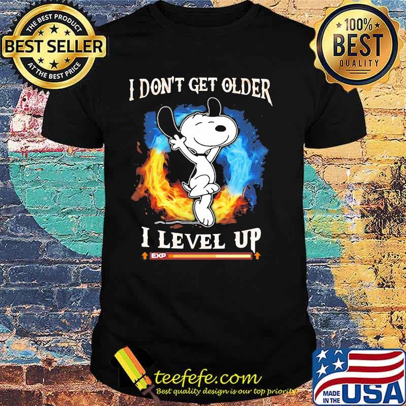I Don’t Get Older I Level Up Snoopy Shirt