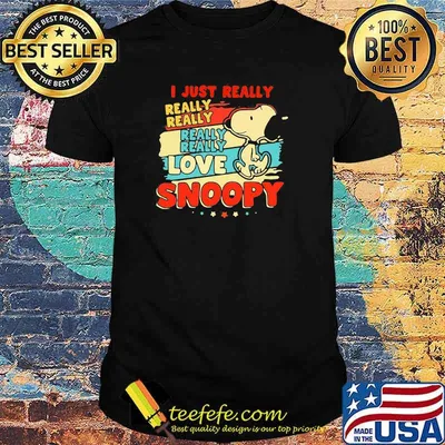 i just really really really love snoopy vintage shirt