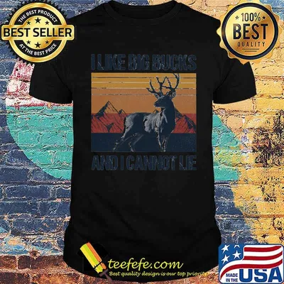 I Like Big Bucks And I Cannot Lie Hunting Vintage Shirt