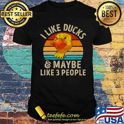 I Like Ducks And Maybe Like 3 People Vintage shirt