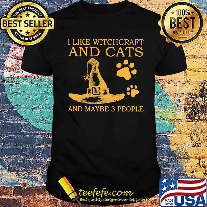I Like Witchcraft And Cats And Maybe 3 People Shirt