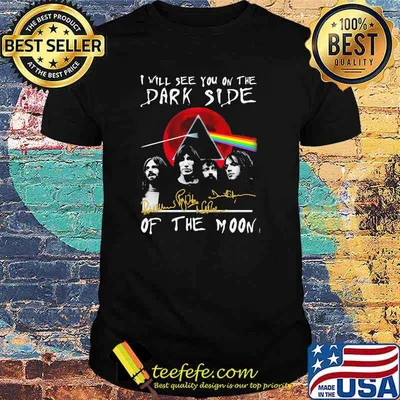 I will see you on the Dark Side of the moon signature blood moon Pink Floyd shirt