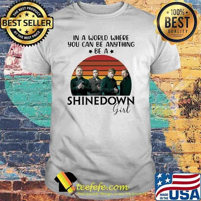 In a world where you can be anything be a Shinedown girl vintage shirt