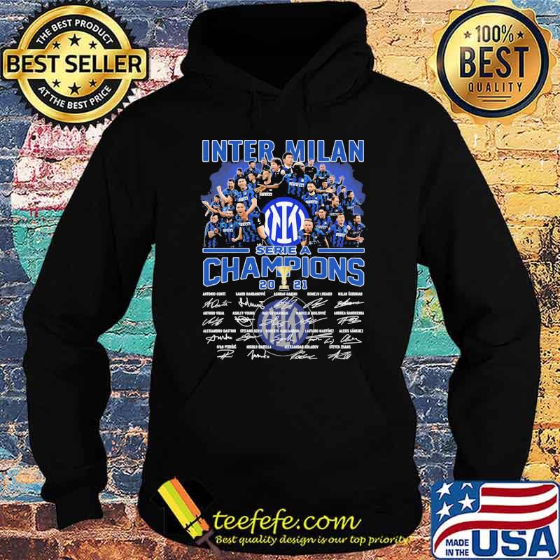 Inter Milan Serie A Champion 2021 Shirt Hoodie Inter Milan Serie A Champion 2021 Shirt Hoodie