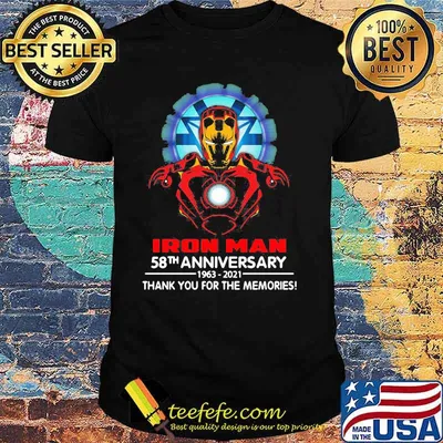 Iron man 58th anniversary 1963 2021 thank you for the memories shirt
