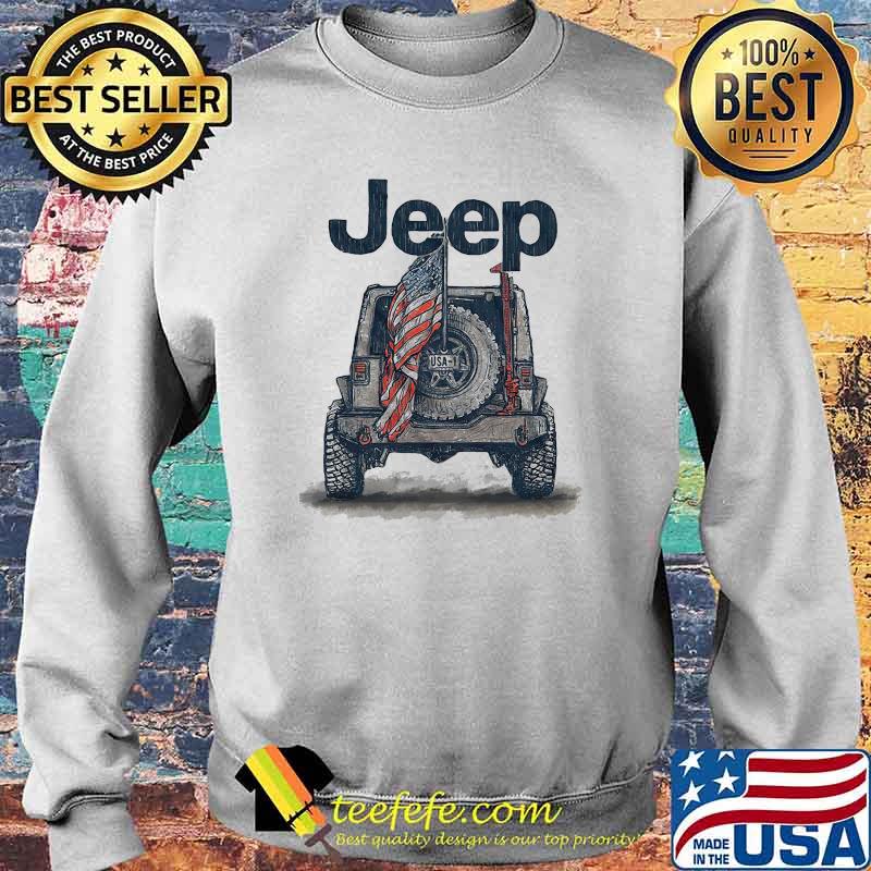 Jeep American Flag Shirt Sweater Jeep American Flag Shirt Sweater