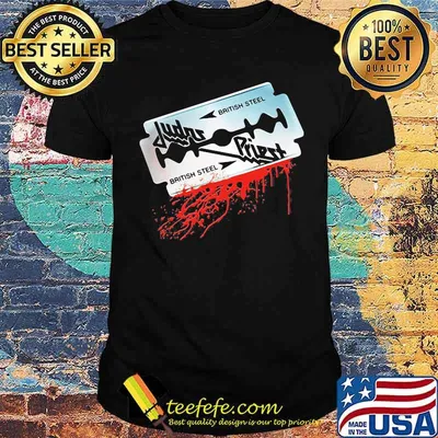 Judas priest baritish steel razor shirt