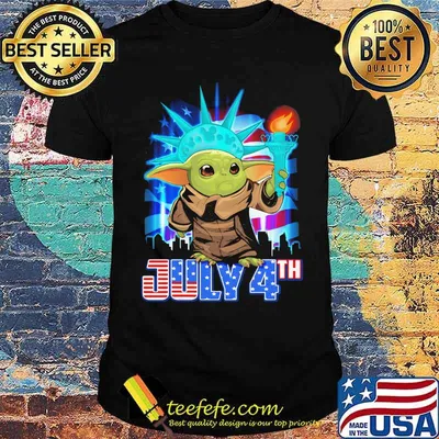 July 4th Independence Baby Yoda Shirt